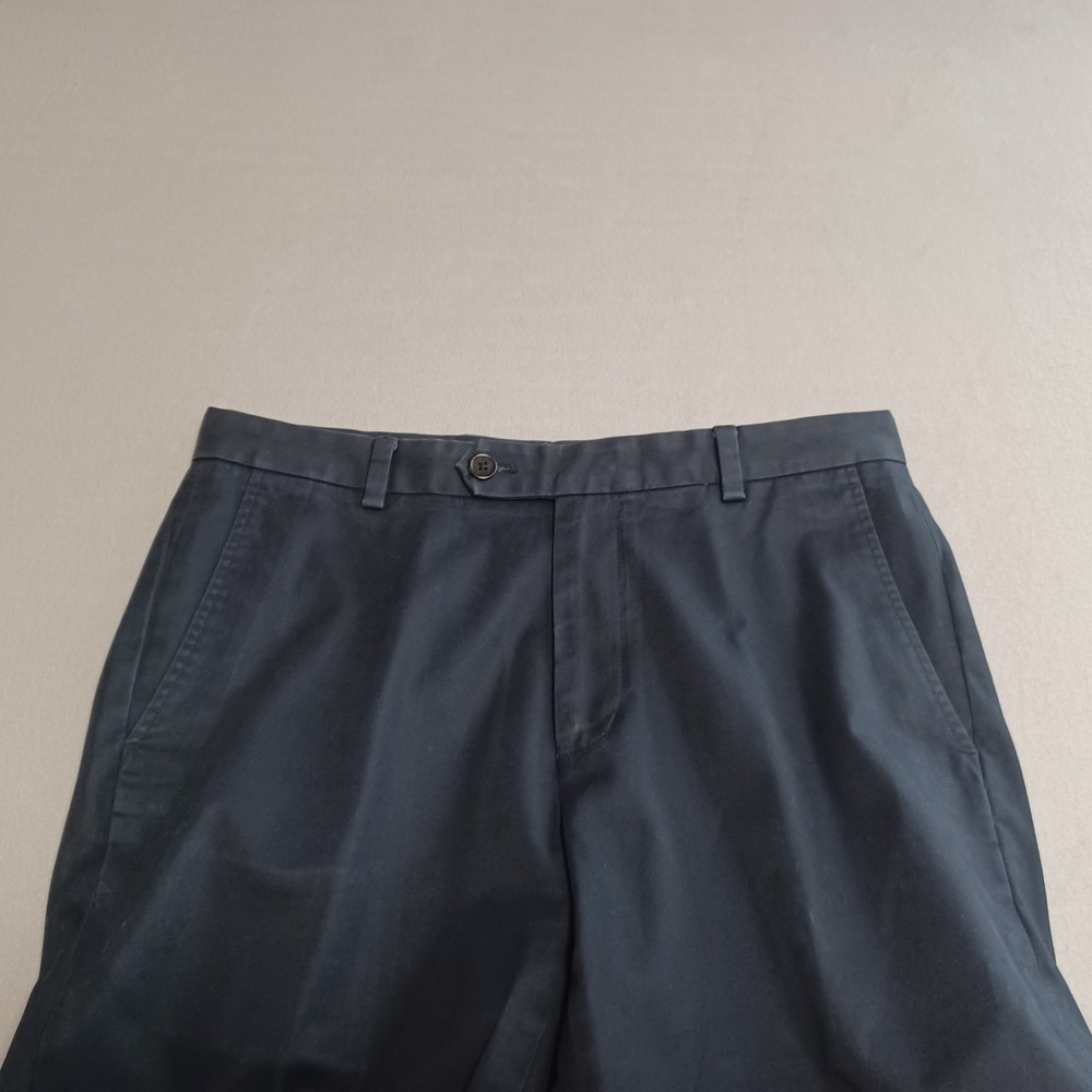 Brooks Brothers Milano SlimFit Navy Supima Cotton Chinos Pants W33 L30 100087416